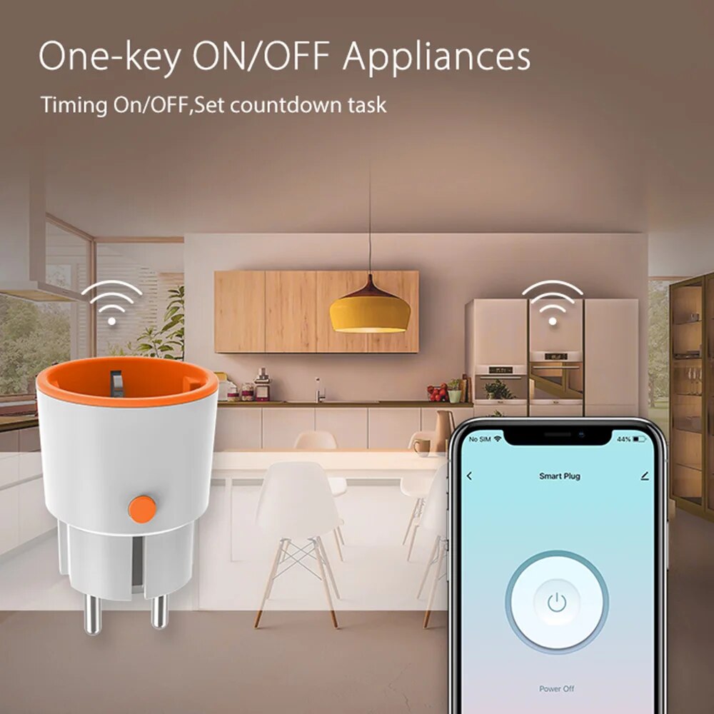 The Tuya Smart Home Zigbee 3.0 Power Meter Plug is a smart plug device that allows you to remotely control and monitor the energy usage of your connected devices. Here are some features and benefits of this device: