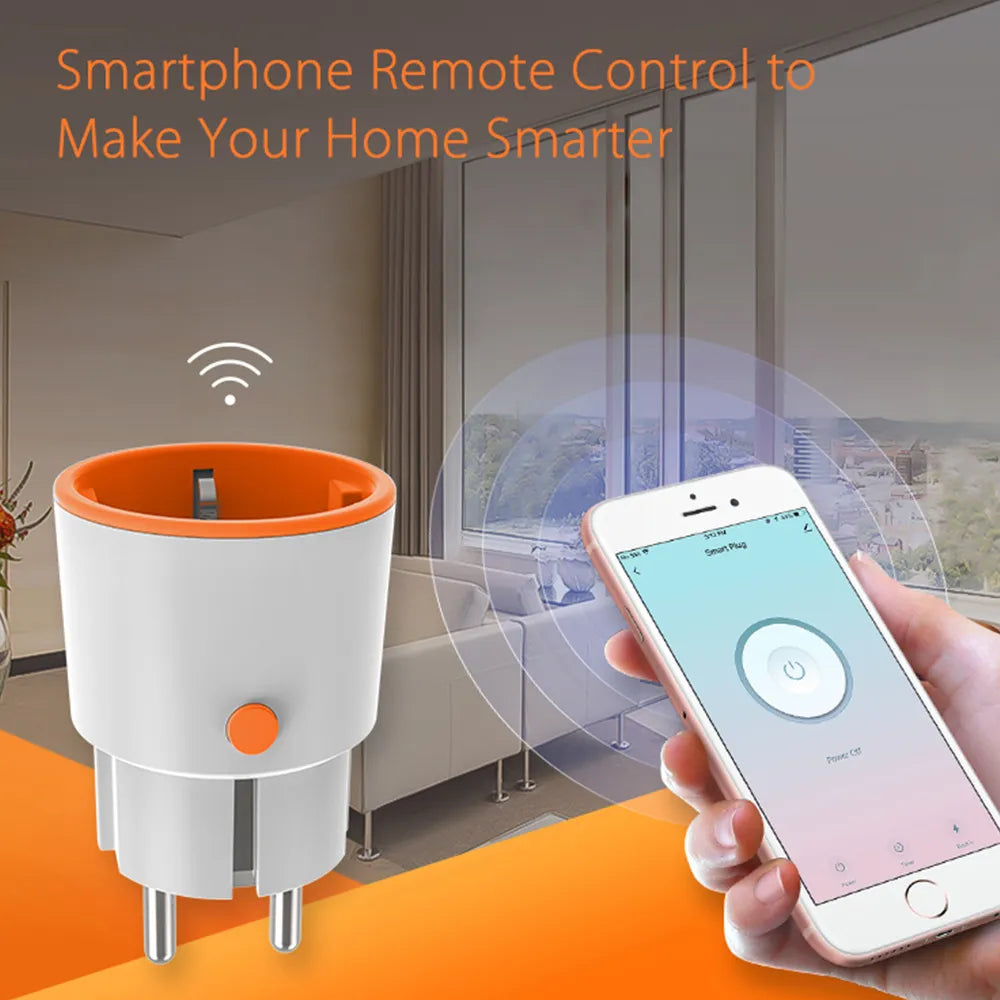 The Tuya Smart Home Zigbee 3.0 Power Meter Plug is a smart plug device that allows you to remotely control and monitor the energy usage of your connected devices. Here are some features and benefits of this device: