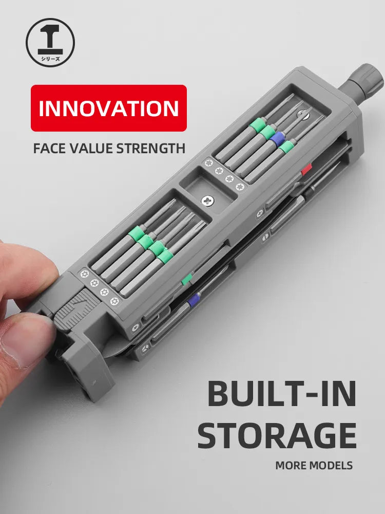 screwdriver kit with precision magnetic bits