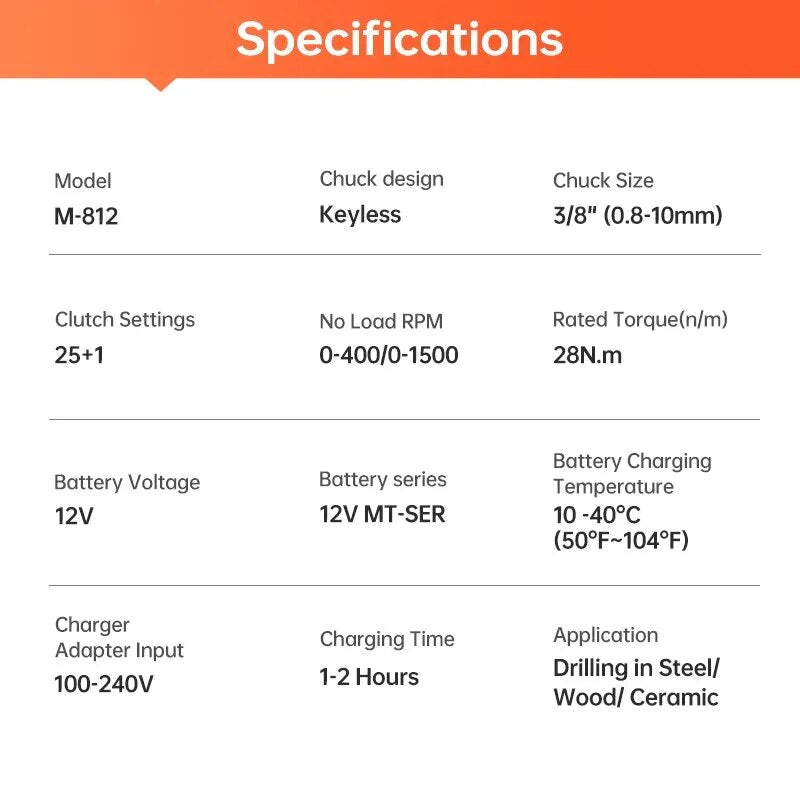 MINUMX 12V Electric Screwdriver